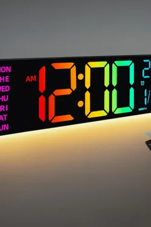 Grand Horloge Murale Numérique