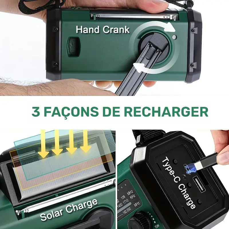 Radio d'urgence 10000mAh – Image 2