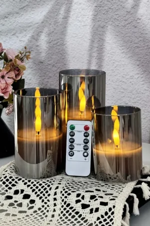 Bougies sans flamme avec télécommande