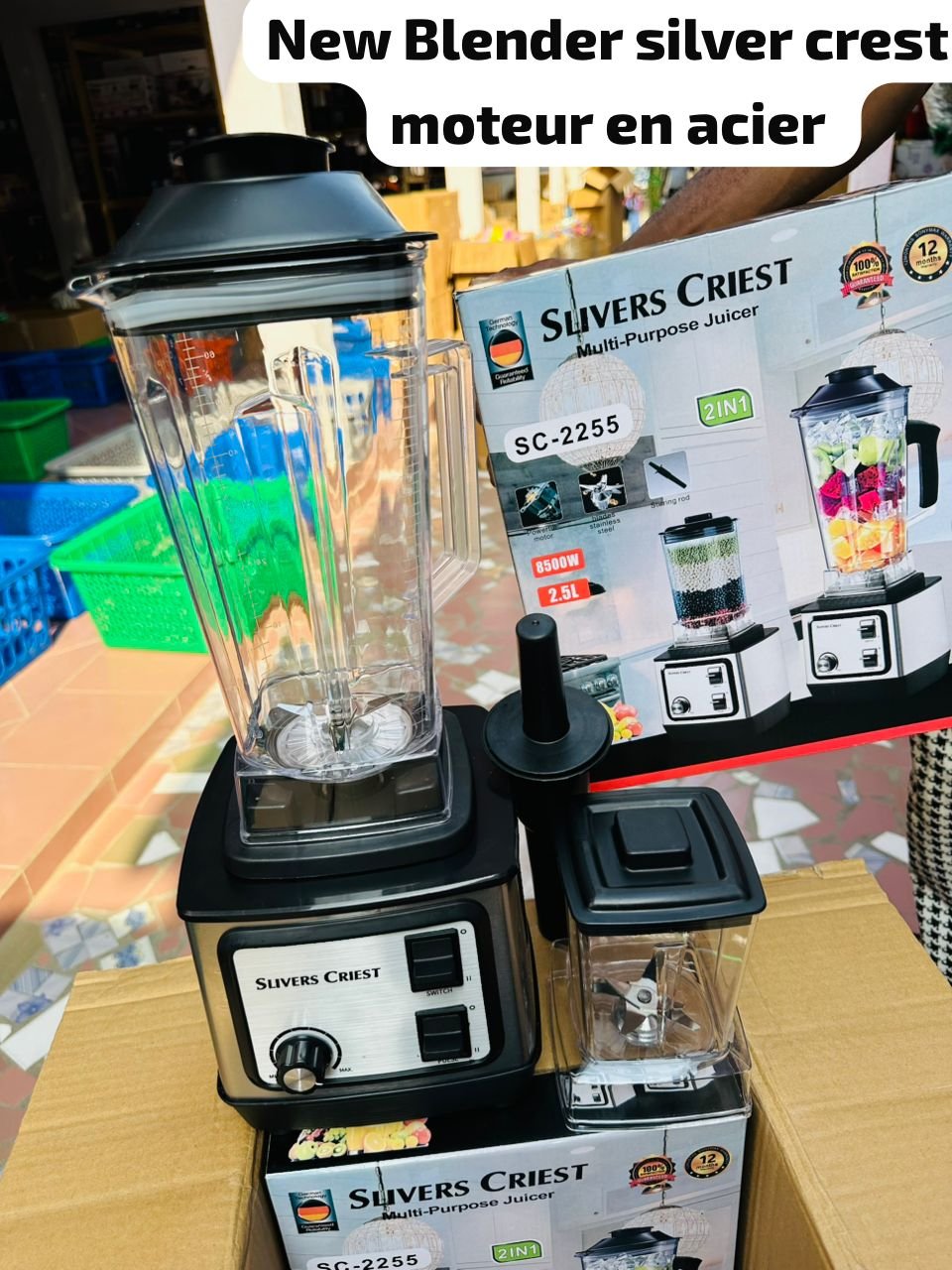 Blender silver crest moteur en acier